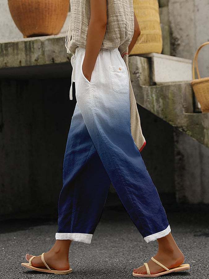 Pantalon Imprimé Floral | Coton | Léger et Décontracté – Image 3