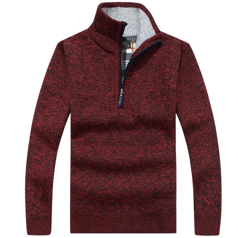 Pull Zippé | Gris | Chaud et Élégant – Image 4