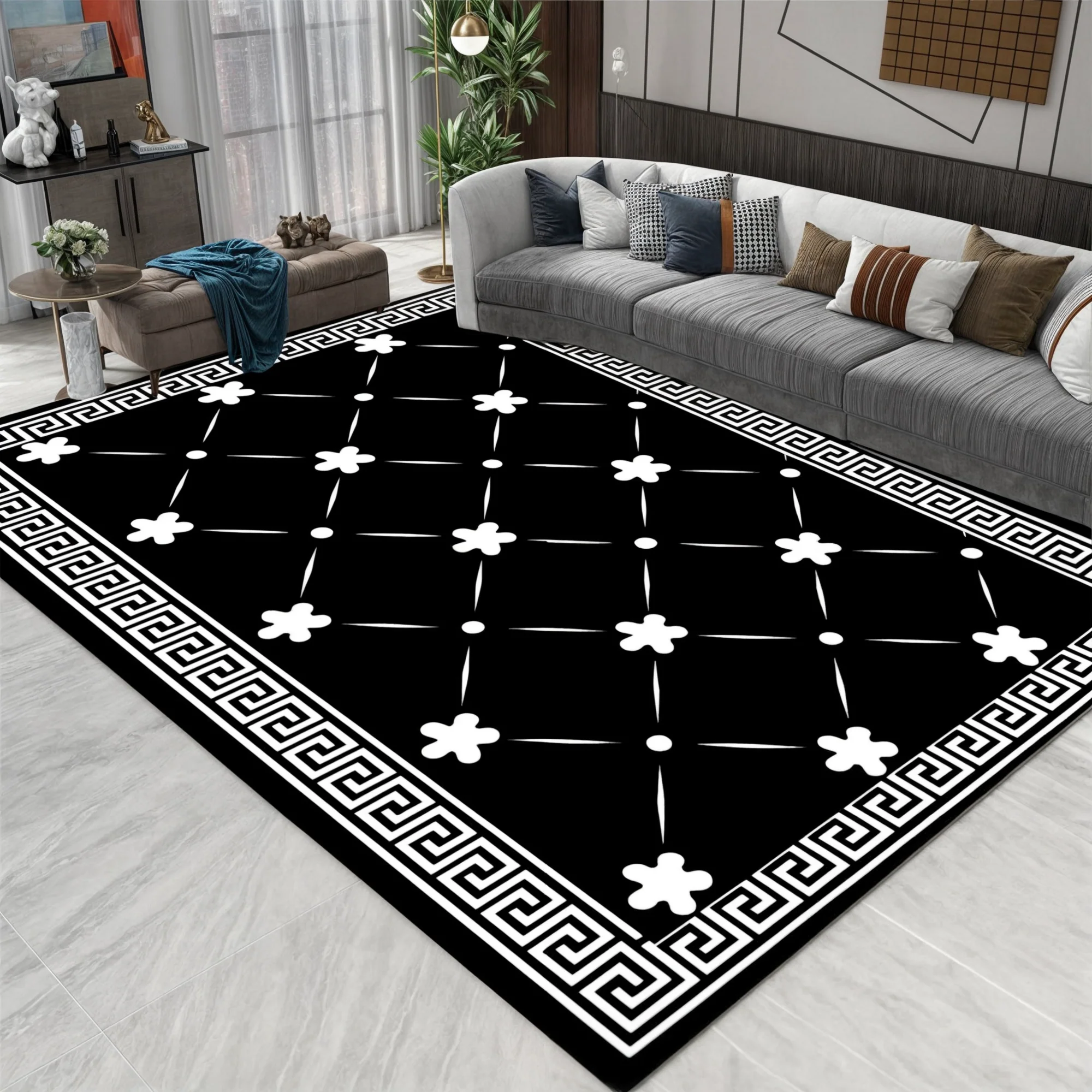 Tapis Illusion Géométrique - Déco Maison Moderne – Image 6