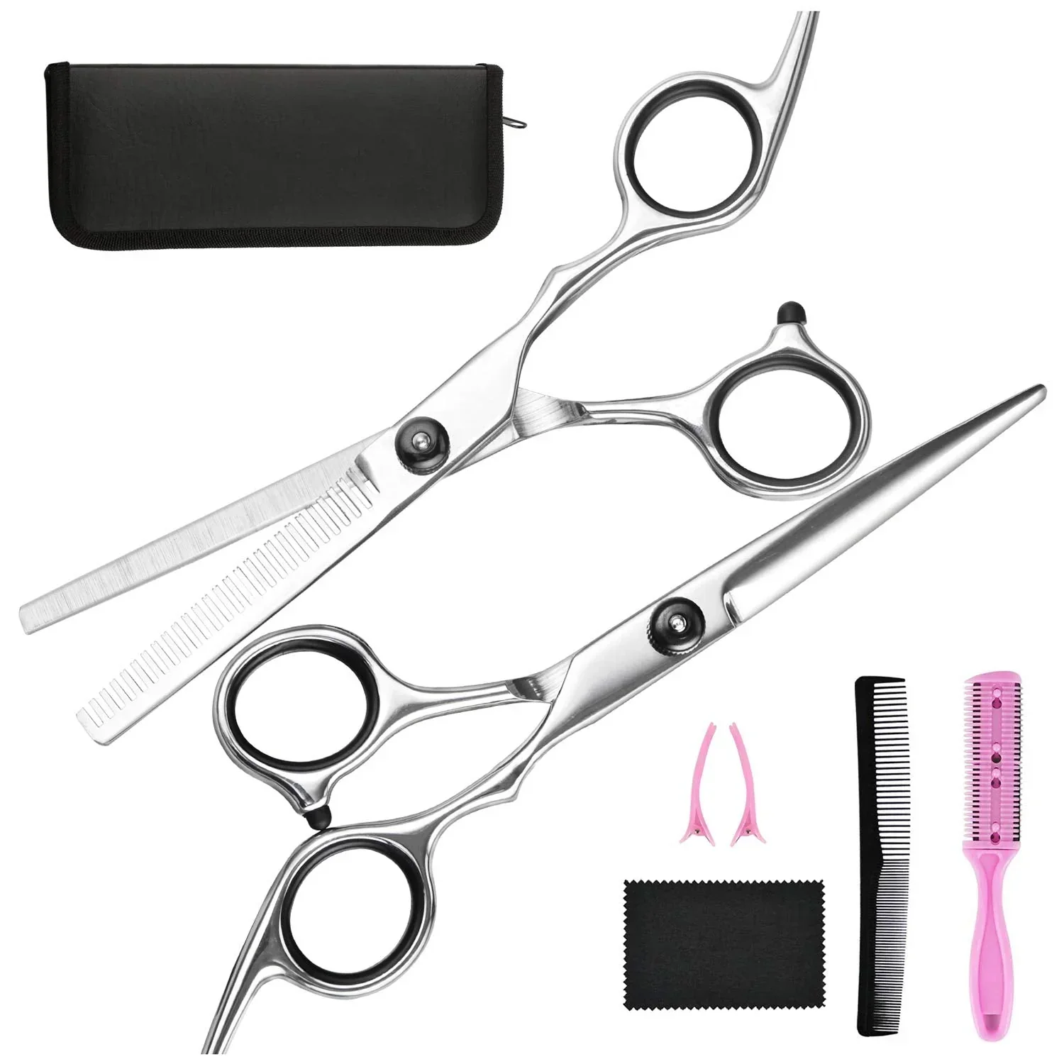 Kit Coiffure Pro - Ciseaux Coupe & Effilage - Précision – Image 7