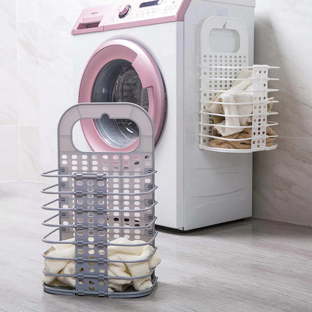 Panier à Linge Suspendu - Gain de Place - Salle de Bain – Image 7