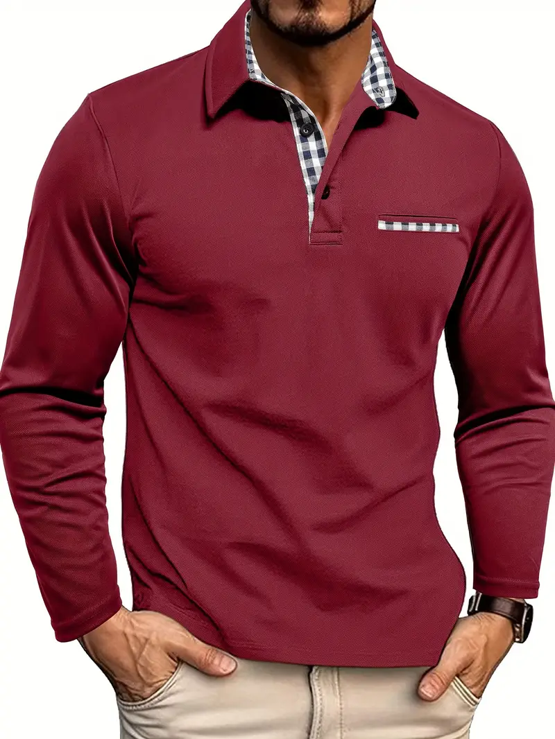 Polo d'été classique homme - Manches longues élégantes – Image 2