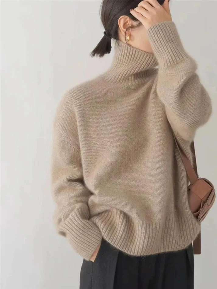 Pull En Cachemire - Col Roulé Élégant Pour L'Hiver – Image 5