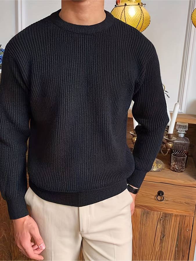 Pull Tricot Homme - Chaud, Confort, Style - Hiver – Image 4