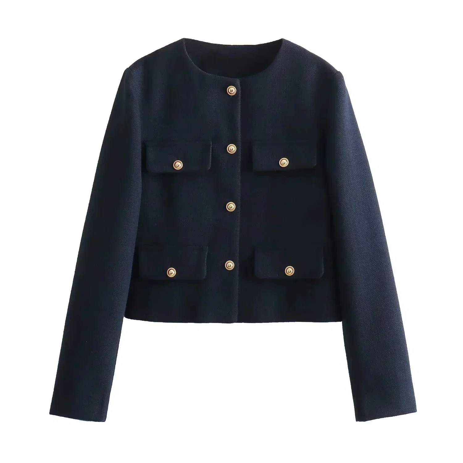 Veste Cintrée Femme - Élégance et Boutons Dorés – Image 5