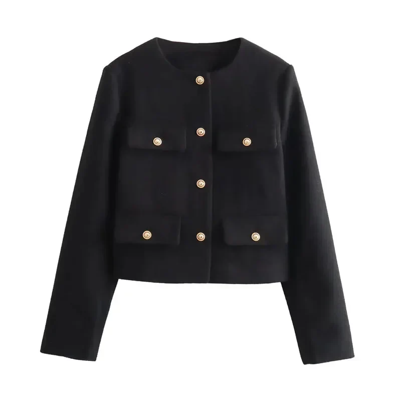 Veste Cintrée Femme - Élégance et Boutons Dorés – Image 6