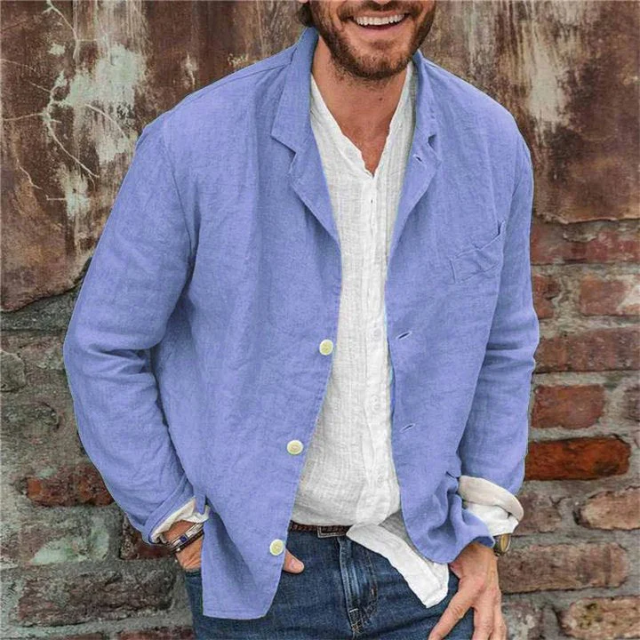 Veste en Coton et Lin - Style et Confort pour Toutes Saisons – Image 9